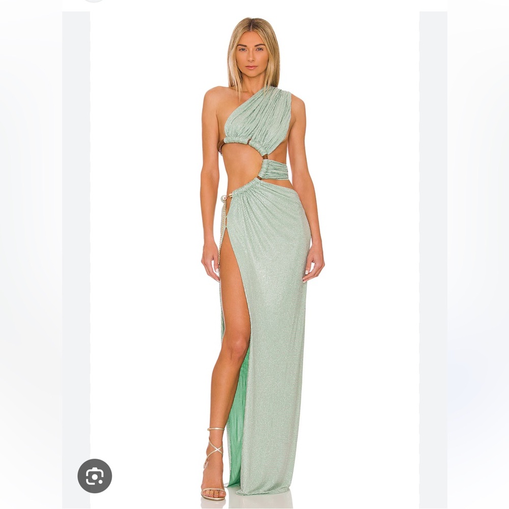 NWT Bronx and Banco Jamilia Elegant Mint Green Maxi Dress